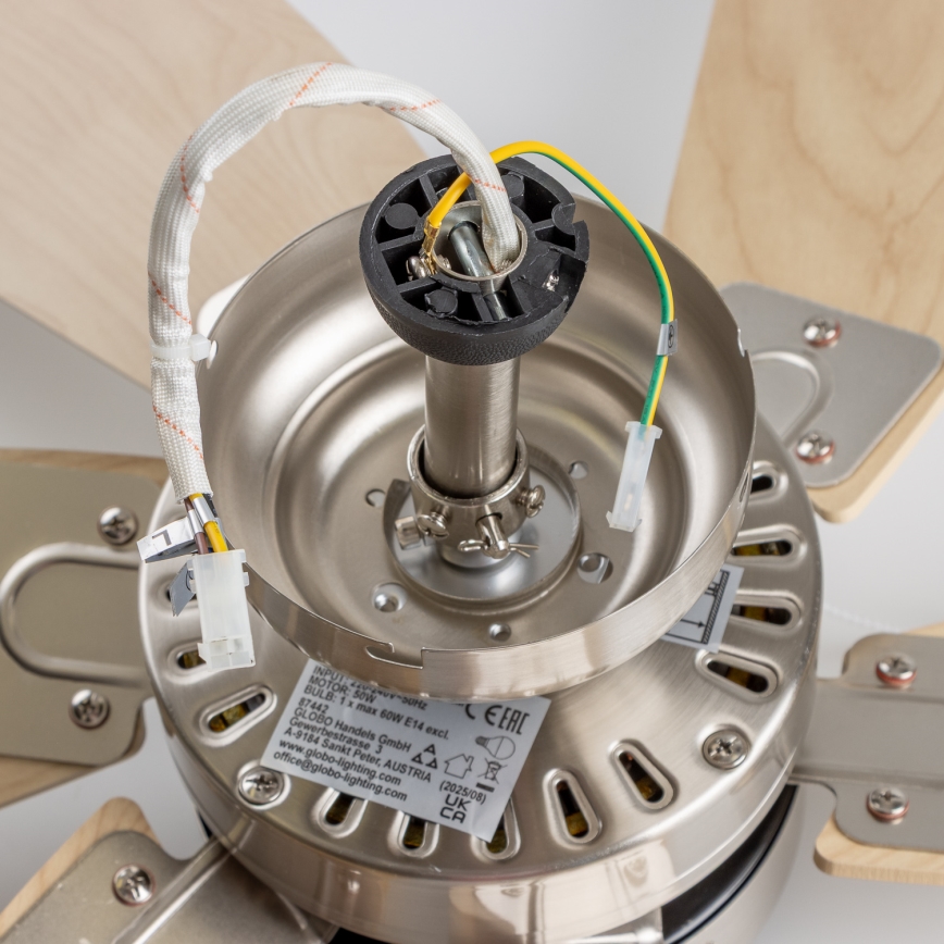 ZEVENTI - Ventoinha de teto FAMARA 1xE14/60W/230V bege