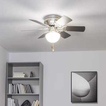 ZEVENTI - Ventoinha de teto GALDANA 1xE27/60W/230V cinzento/branco