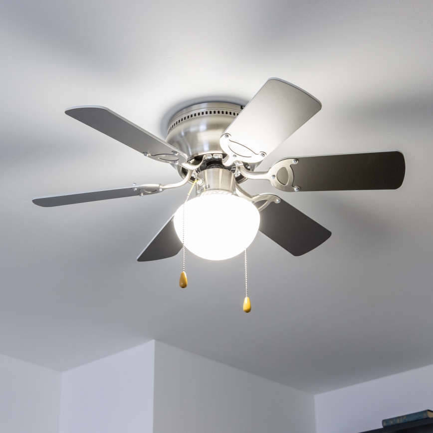 ZEVENTI - Ventoinha de teto GALDANA 1xE27/60W/230V cinzento/branco