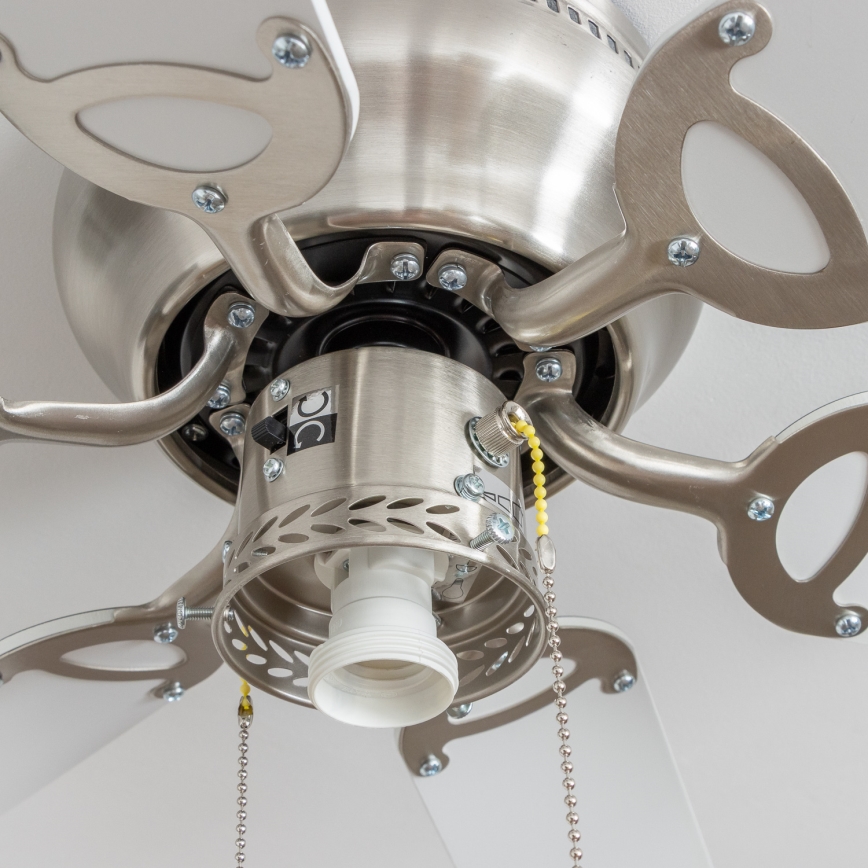 ZEVENTI - Ventoinha de teto GALDANA 1xE27/60W/230V cinzento/branco