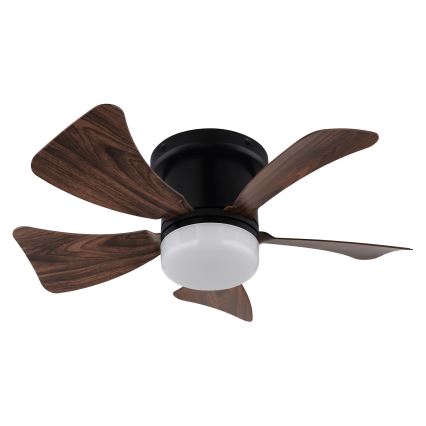 ZEVENTI - Ventoinha de teto LED com regulação MUNDAKA LED/10W/230V 3000-6500K castanho + comando