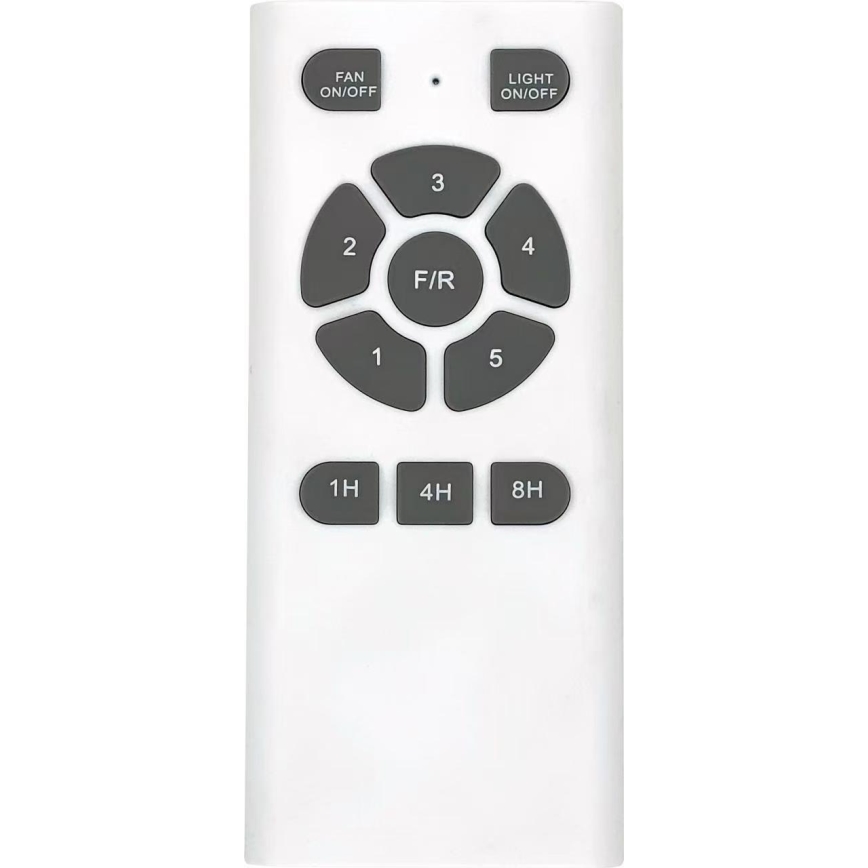 ZEVENTI - Ventilador de teto LED GINOSA LED/18W/230V 3000/4000/6000K Wi-Fi Tuya preto/carvalho + controlo remoto