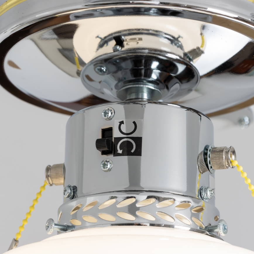 ZEVENTI - Ventoinha de teto NAVAGIO 1xE27/60W/230V preto/branco