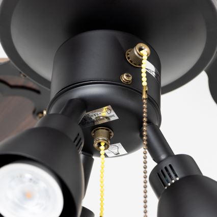 ZEVENTI - Ventoinha de teto ZURRIOLA 3xGU10/50W/230V