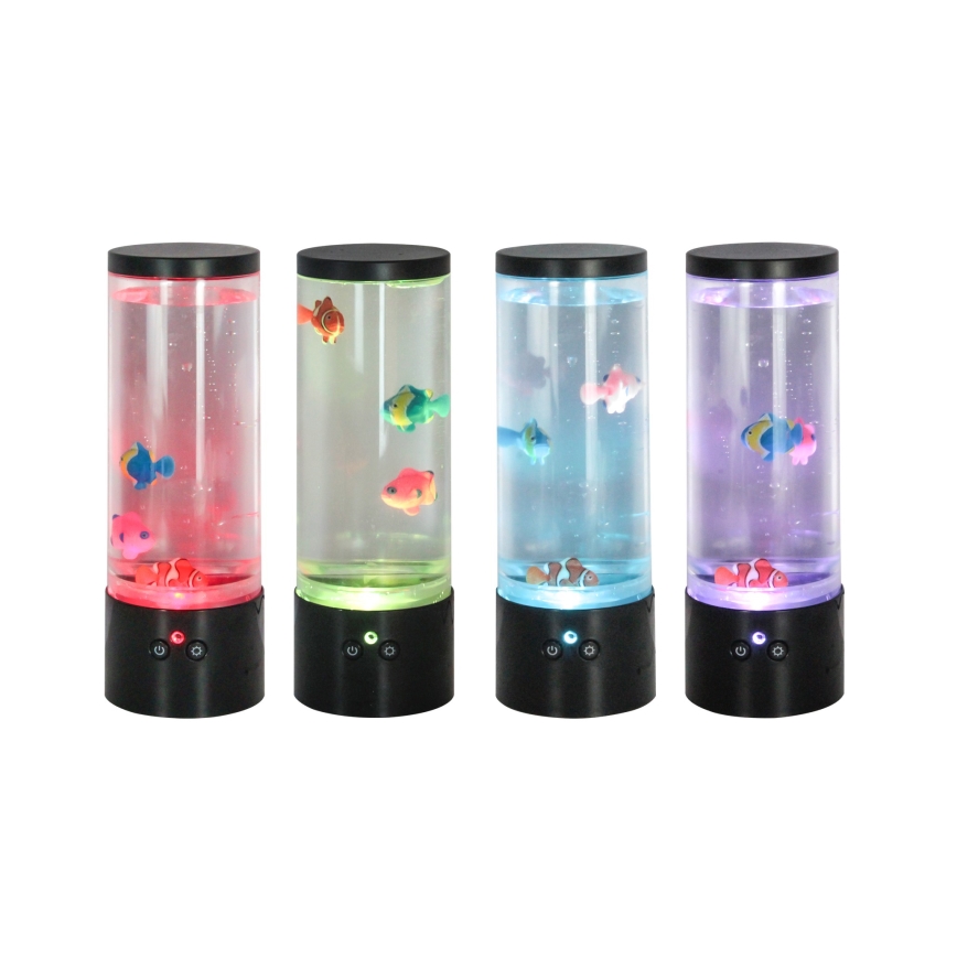 Zuma Line - Lâmpada de mesa LED RGB regulável LED/1W/5V/3xAA + controlo remoto