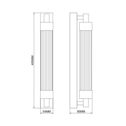 Zuma Line - Luminária de parede LED/8W/230V preta