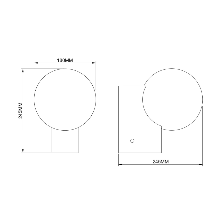Zuma Line - Aplique de parede 1xE27/25W/230V dourado