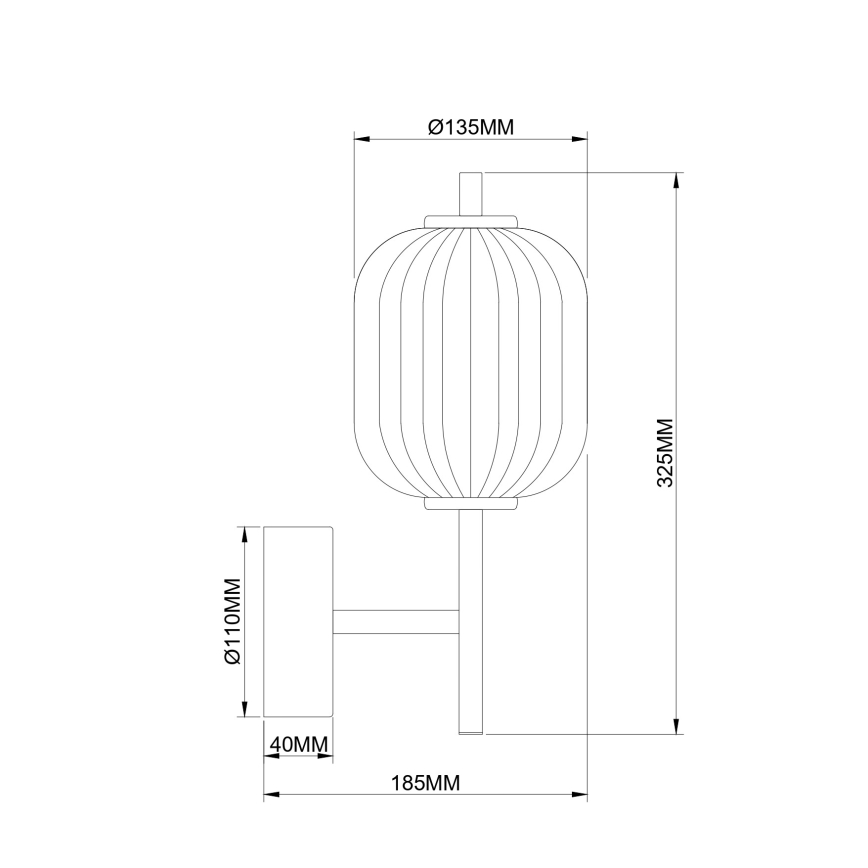 Zuma Line - Aplique de parede LED/6,5W/230V dourado