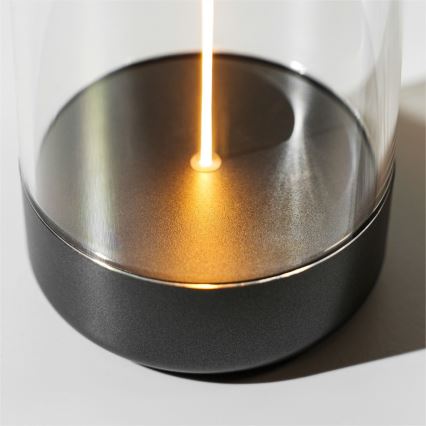 Zuma Line - Lâmpada de mesa recarregável LED dimmerizável LED/0,5W/230V preta IP54