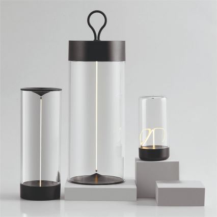 Zuma Line - Lâmpada de mesa recarregável LED dimmerizável LED/0,5W/230V preta IP54