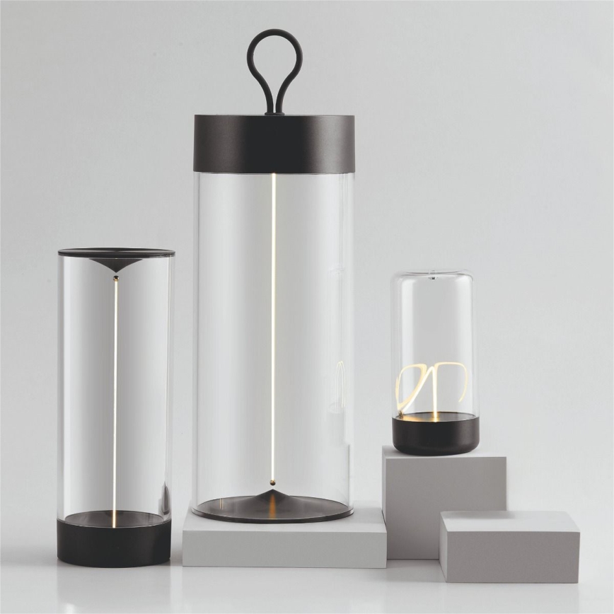 Zuma Line - Lâmpada de mesa recarregável LED dimmerizável LED/0,5W/230V preta IP54