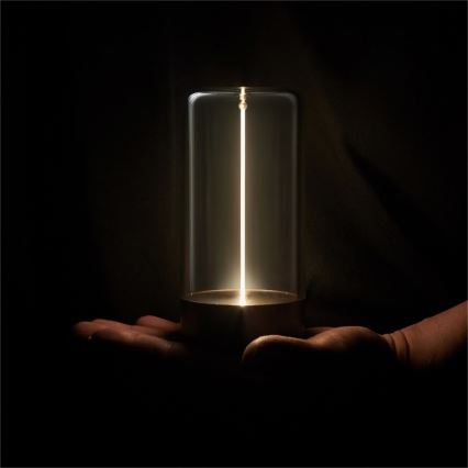 Zuma Line - Lâmpada de mesa recarregável LED dimmerizável LED/0,5W/230V preta IP54