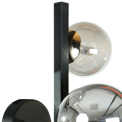 Zuma Line - Aplique de parede 3xG9/8W/230V preto/preto fumado