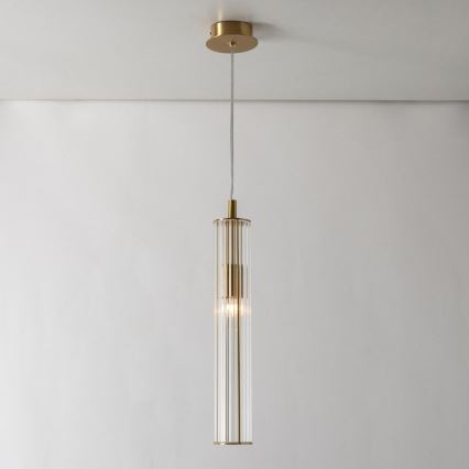 Zuma Line - Lustre suspenso com cabo 1xE14/7W/230V dourado