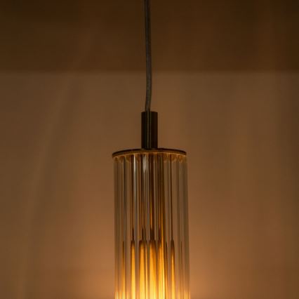 Zuma Line - Lustre suspenso com cabo 1xE14/7W/230V dourado