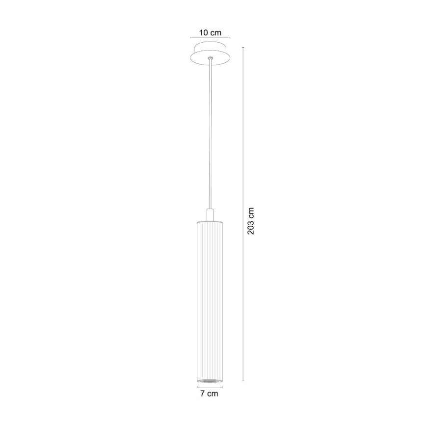 Zuma Line - Lustre suspenso com cabo 1xE14/7W/230V dourado