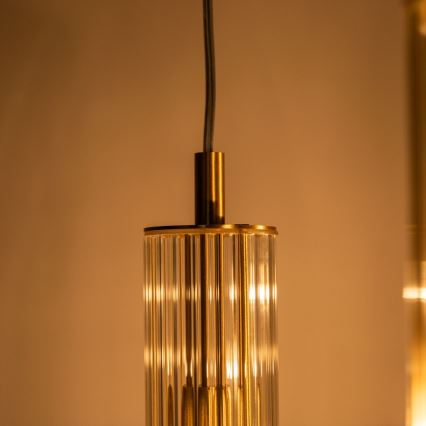 Zuma Line - Lustre suspenso por cabo 3xE14/7W/230V dourado