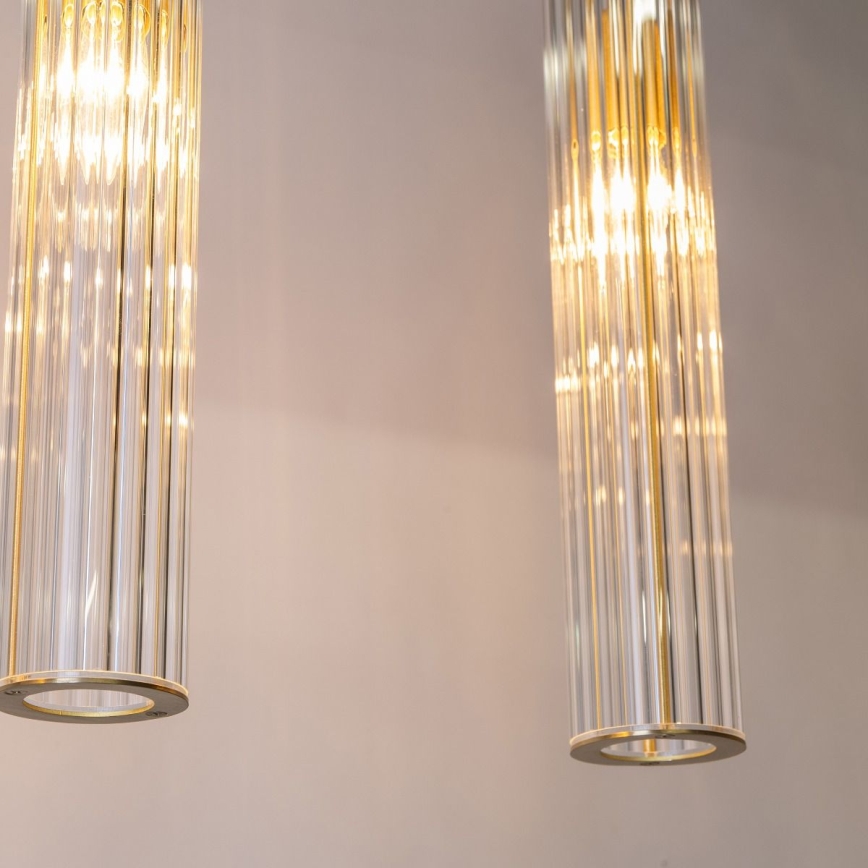 Zuma Line - Lustre suspenso com cabo 4xE14/7W/230V dourado