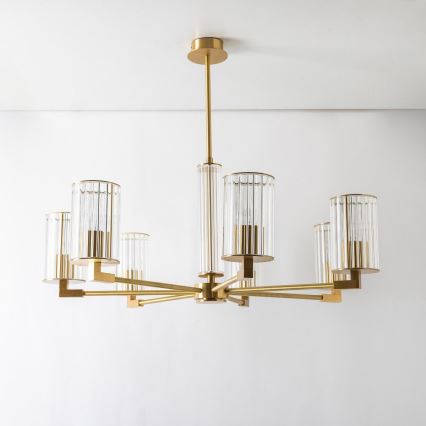 Zuma Line - Lustre em haste 7xE14/7W/230V dourado