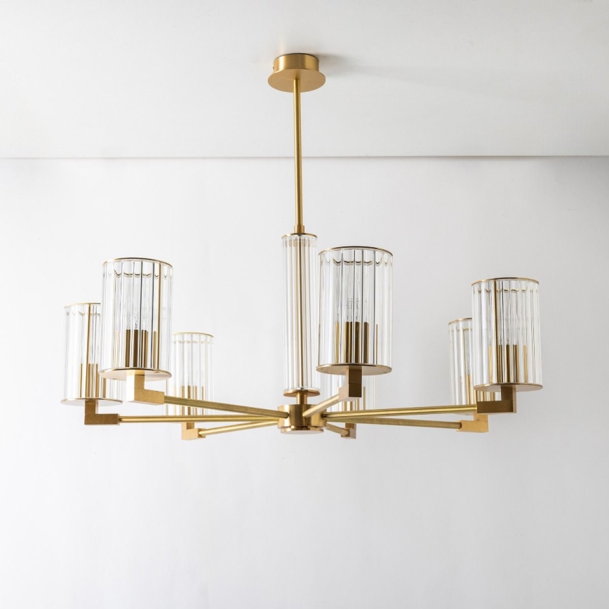 Zuma Line - Lustre em haste 7xE14/7W/230V dourado