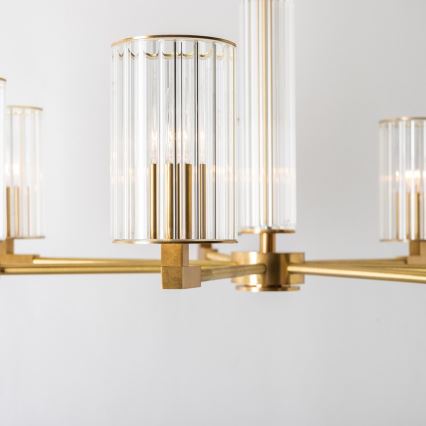 Zuma Line - Lustre em haste 7xE14/7W/230V dourado