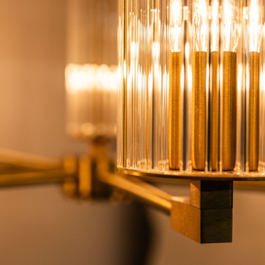 Zuma Line - Lustre em haste 7xE14/7W/230V dourado