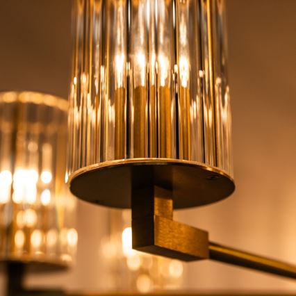 Zuma Line - Lustre em haste 7xE14/7W/230V dourado