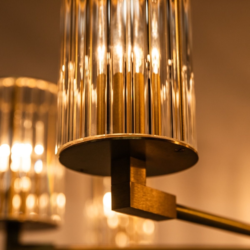 Zuma Line - Lustre em haste 7xE14/7W/230V dourado