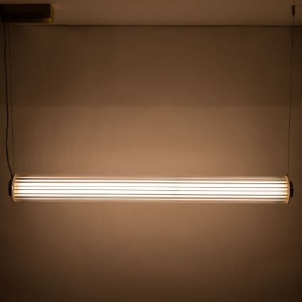 Zuma Line - Lustre LED regulável suspenso por cabo LED/39W/230V 2700-6500K dourado + controlo remoto