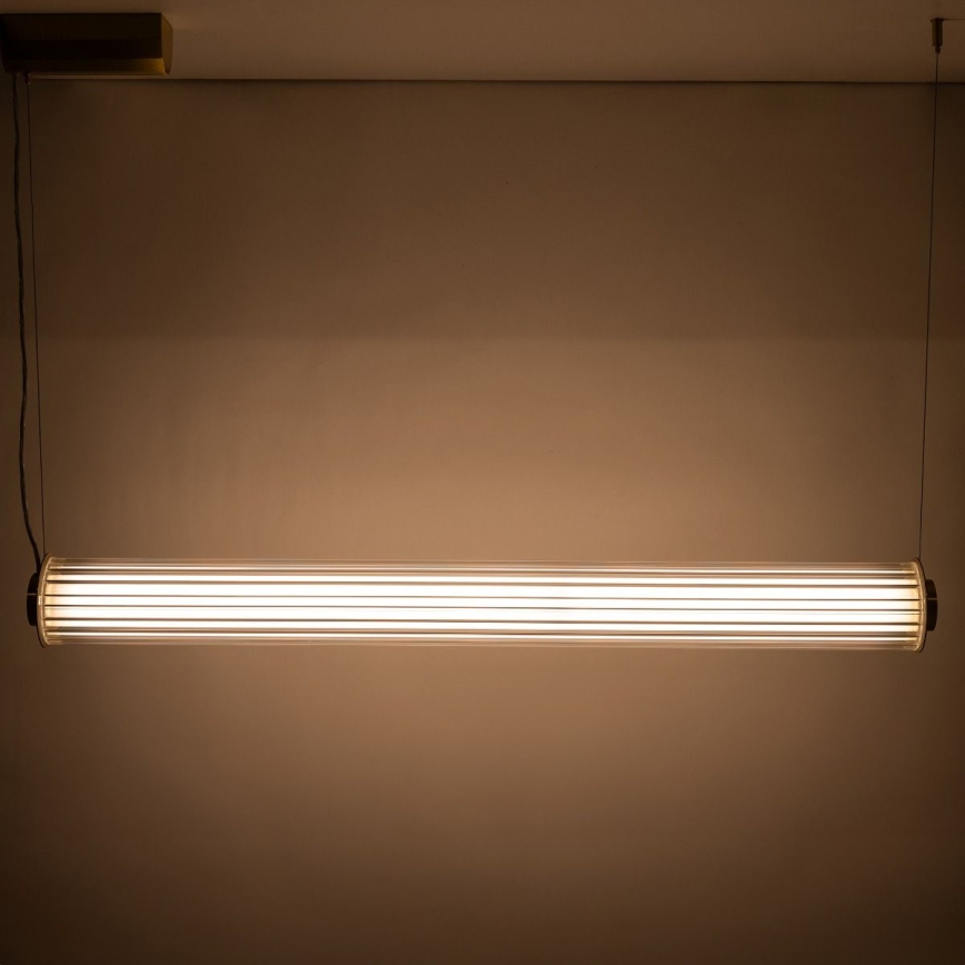 Zuma Line - Lustre LED regulável suspenso por cabo LED/39W/230V 2700-6500K dourado + controlo remoto