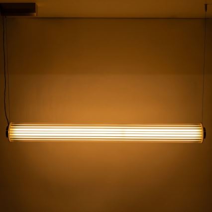 Zuma Line - Lustre LED regulável suspenso por cabo LED/39W/230V 2700-6500K dourado + controlo remoto