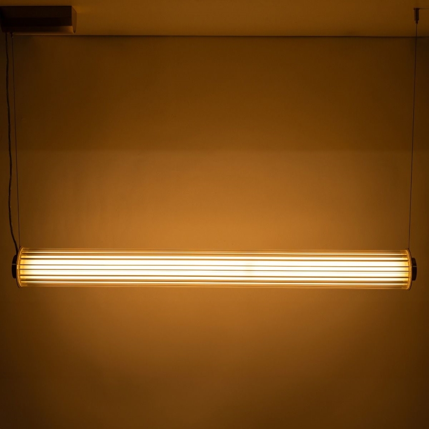 Zuma Line - Lustre LED regulável suspenso por cabo LED/39W/230V 2700-6500K dourado + controlo remoto