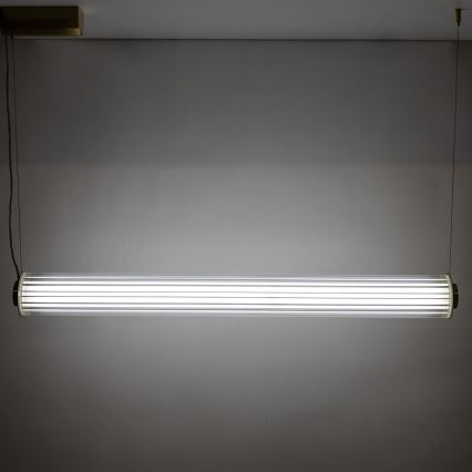 Zuma Line - Lustre LED regulável suspenso por cabo LED/39W/230V 2700-6500K dourado + controlo remoto