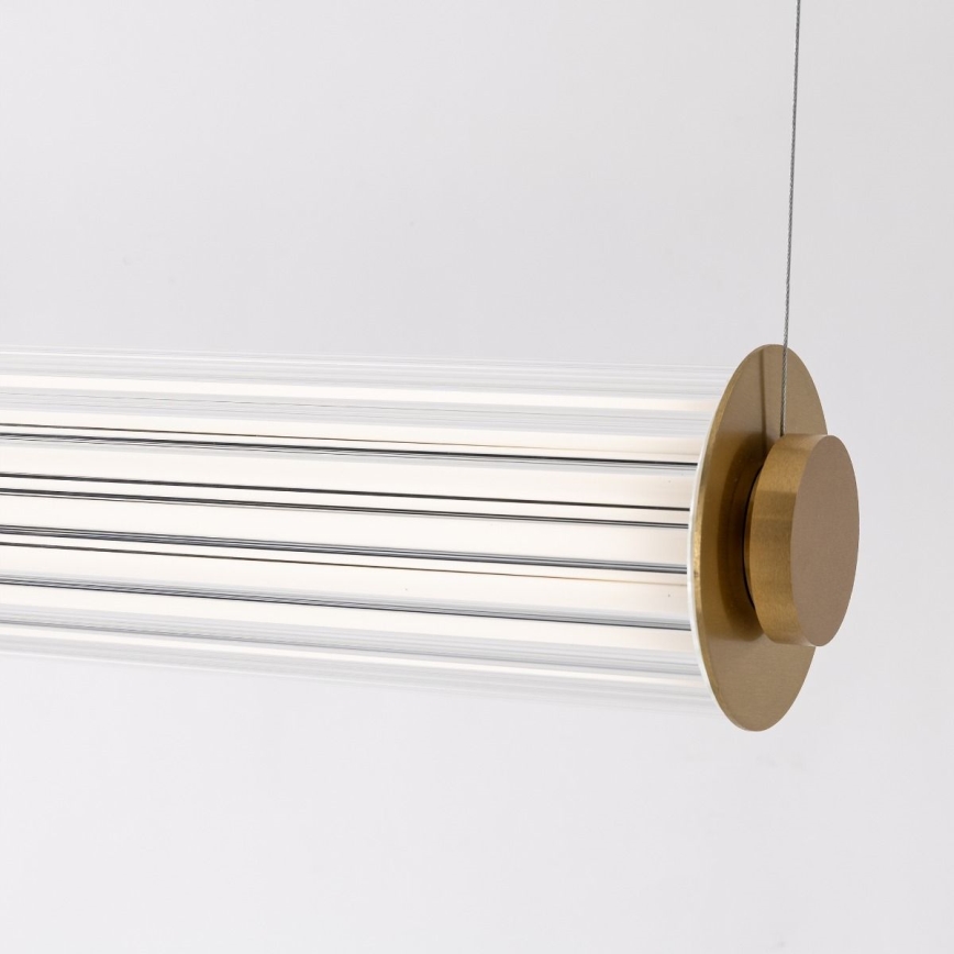 Zuma Line - Lustre LED regulável suspenso por cabo LED/39W/230V 2700-6500K dourado + controlo remoto