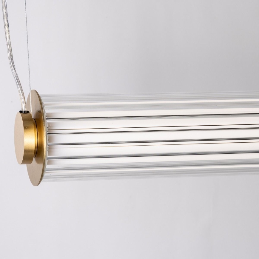 Zuma Line - Lustre LED regulável suspenso por cabo LED/39W/230V 2700-6500K dourado + controlo remoto
