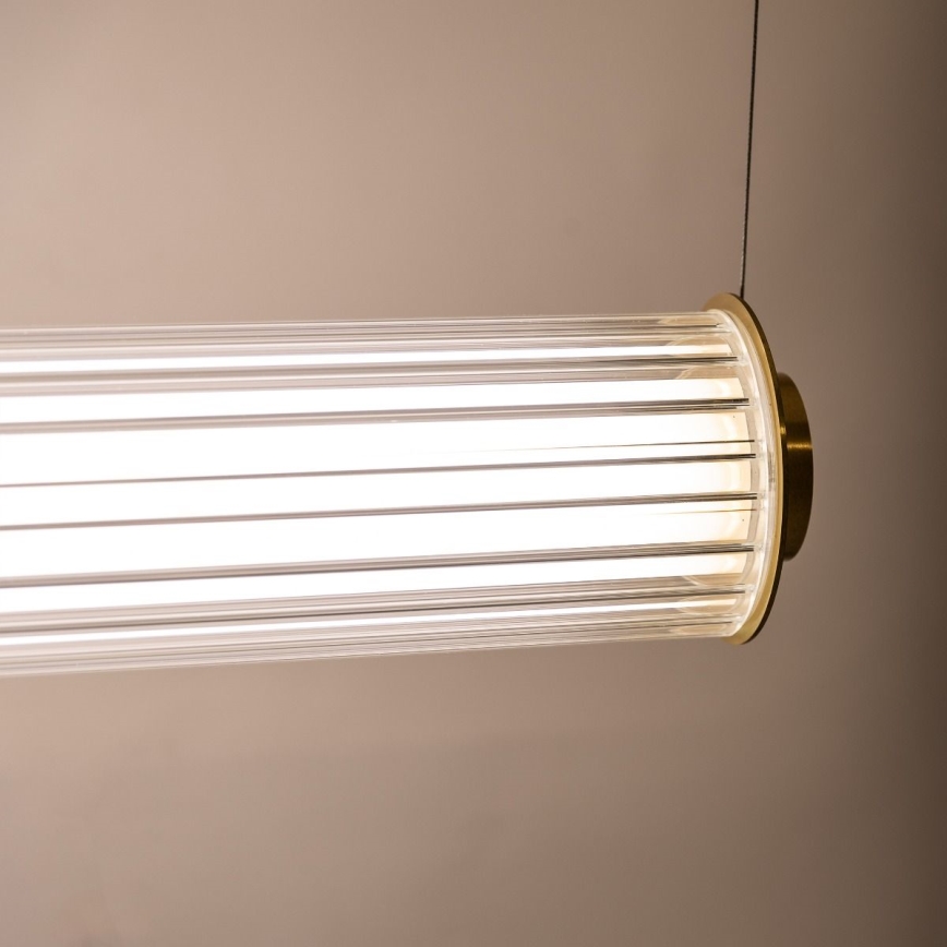Zuma Line - Lustre LED regulável suspenso por cabo LED/39W/230V 2700-6500K dourado + controlo remoto