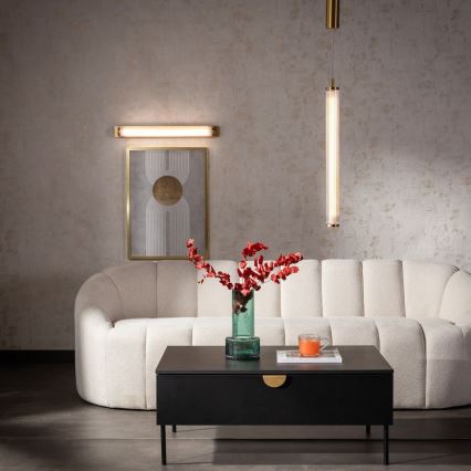 Zuma Line - Lustre LED regulável suspenso por cabo LED/26W/230V 2700-6500K dourado + controlo remoto