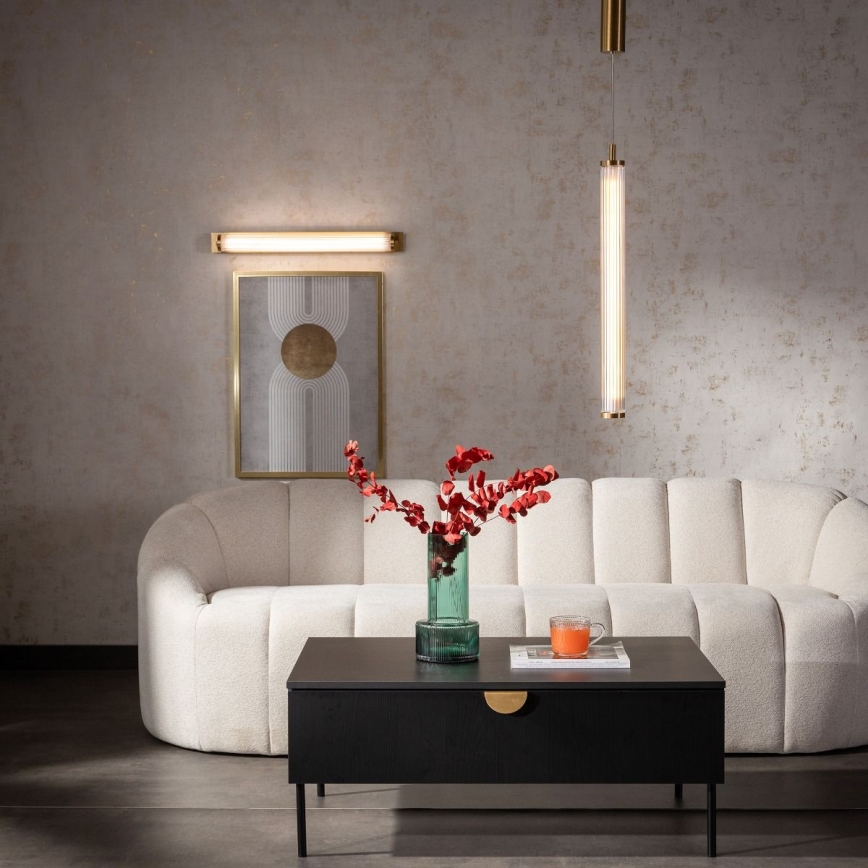 Zuma Line - Lustre LED regulável suspenso por cabo LED/26W/230V 2700-6500K dourado + controlo remoto