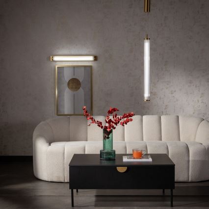 Zuma Line - Lustre LED regulável suspenso por cabo LED/26W/230V 2700-6500K dourado + controlo remoto