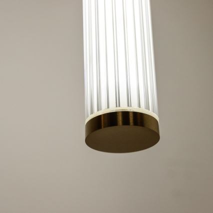 Zuma Line - Lustre LED regulável suspenso por cabo LED/26W/230V 2700-6500K dourado + controlo remoto