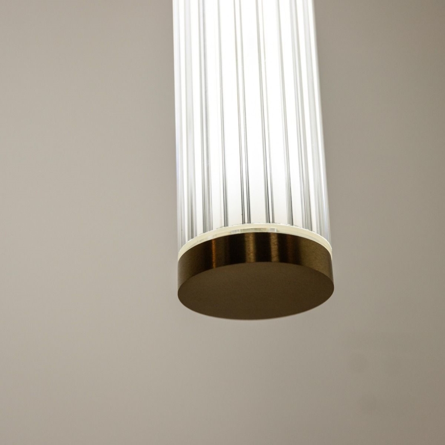 Zuma Line - Lustre LED regulável suspenso por cabo LED/26W/230V 2700-6500K dourado + controlo remoto