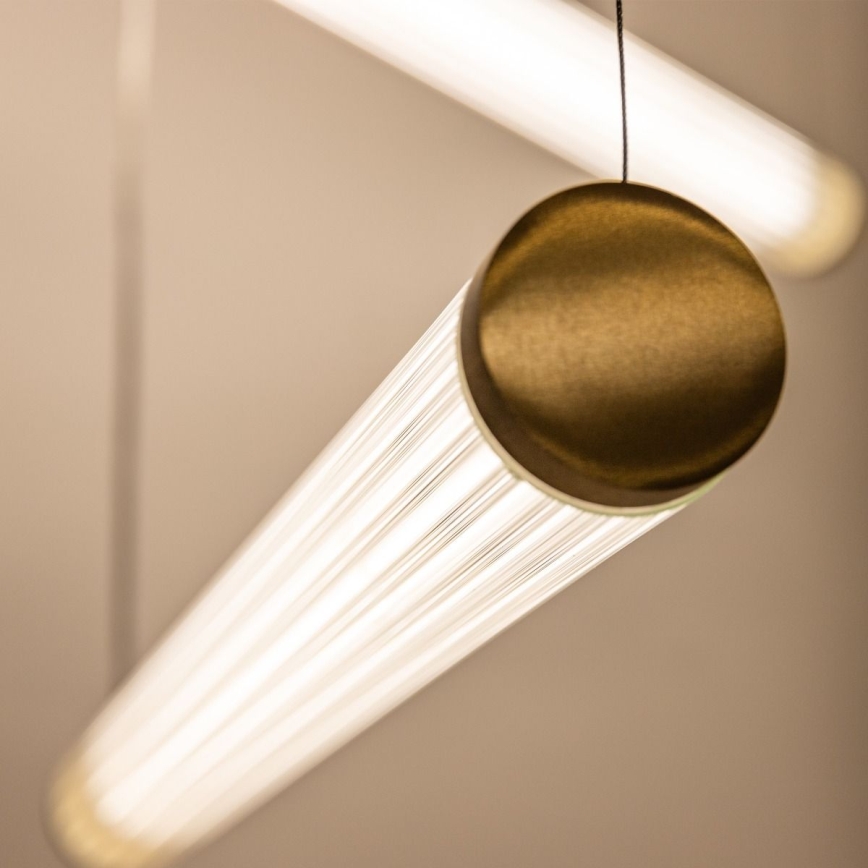 Zuma Line - Lustre LED dimerizável em cabo LED/64W/230V 2700-6500K dourado + controlo remoto