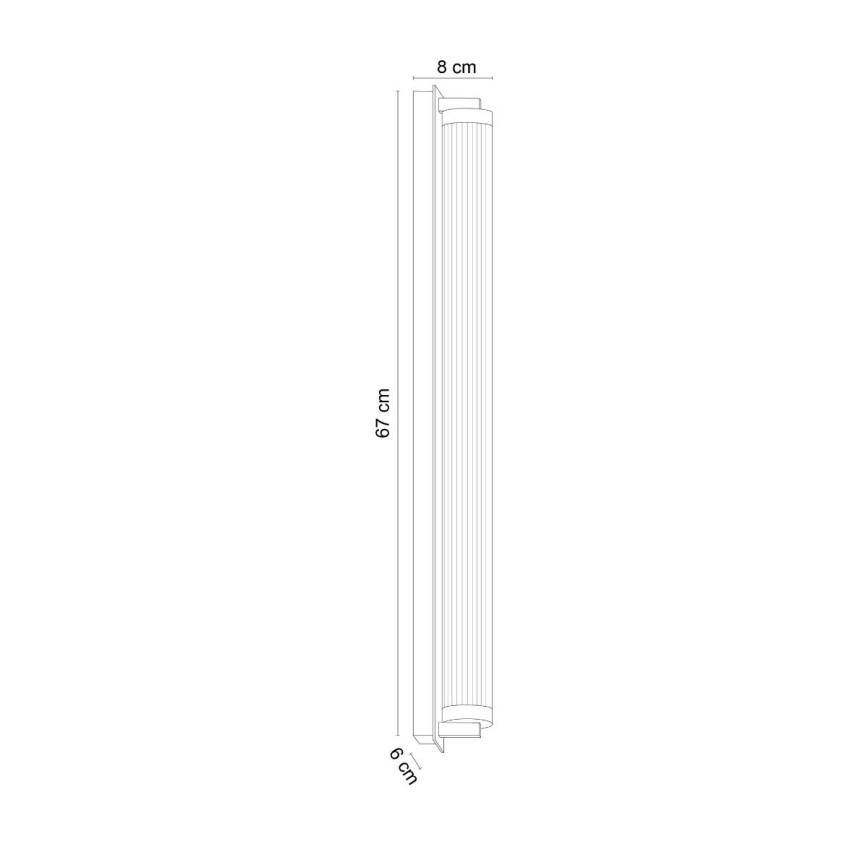 Zuma Line - Aplique de parede LED dimerizável LED/26W/230V 2700-6500K dourado + controlo remoto