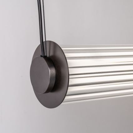 Zuma Line - Lustre LED regulável suspenso por cabo LED/39W/230V 2700-6500K preto + comando remoto