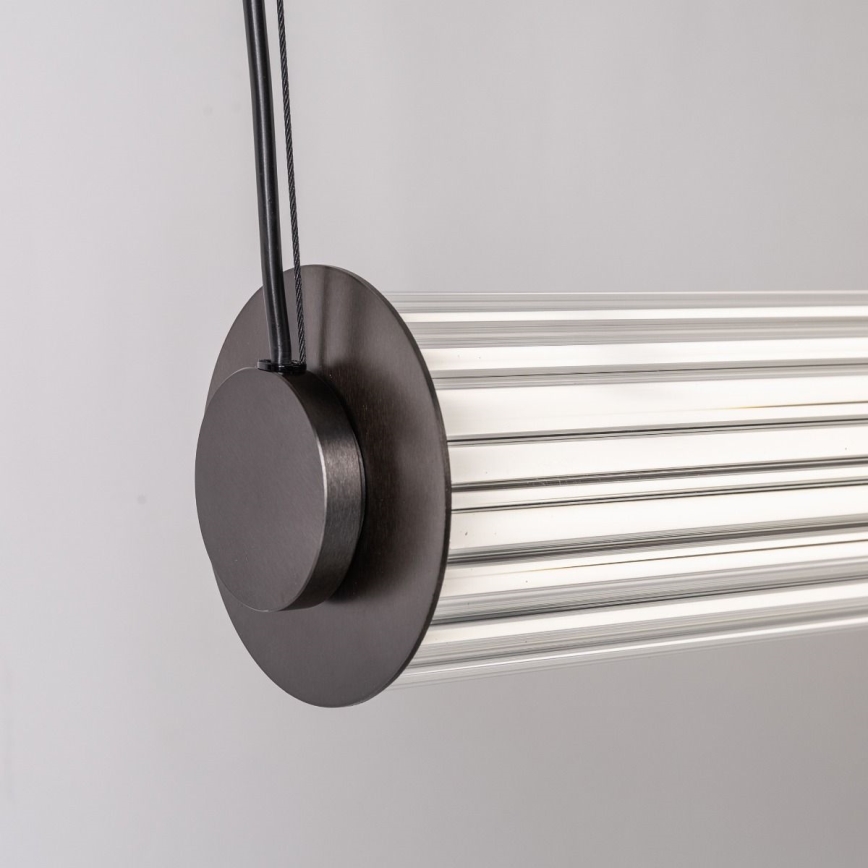 Zuma Line - Lustre LED regulável suspenso por cabo LED/39W/230V 2700-6500K preto + comando remoto