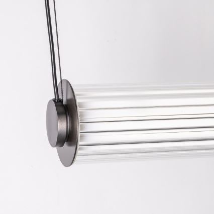 Zuma Line - Lustre LED regulável suspenso por cabo LED/39W/230V 2700-6500K preto + comando remoto