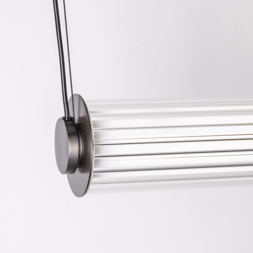 Zuma Line - Lustre LED regulável suspenso por cabo LED/39W/230V 2700-6500K preto + comando remoto