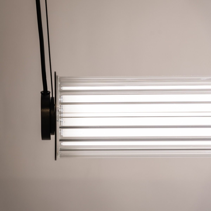 Zuma Line - Lustre LED regulável suspenso por cabo LED/39W/230V 2700-6500K preto + comando remoto