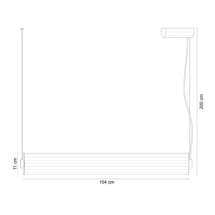 Zuma Line - Lustre LED regulável suspenso por cabo LED/39W/230V 2700-6500K preto + comando remoto