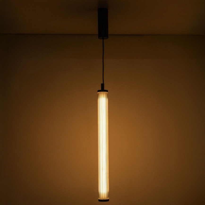 Zuma Line - Lustre LED dimerizável suspenso por cabo LED/26W/230V 2700-6500K preto + comando remoto